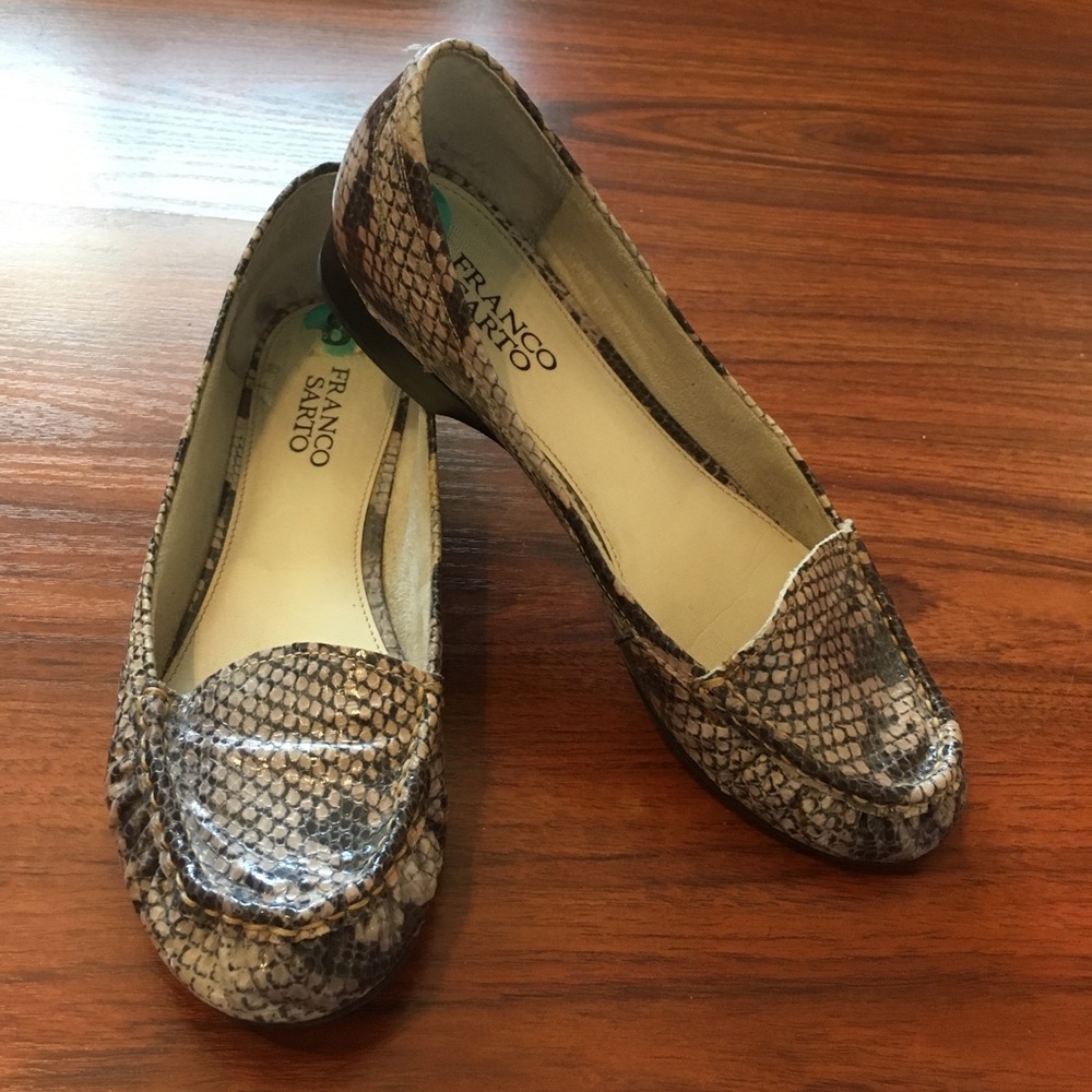 Franco Sarto Snakeskin Loafers